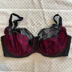 FANTASIE Elodie Underwire Full Coverage Side Support Bra 2182 Magenta US 32DDD